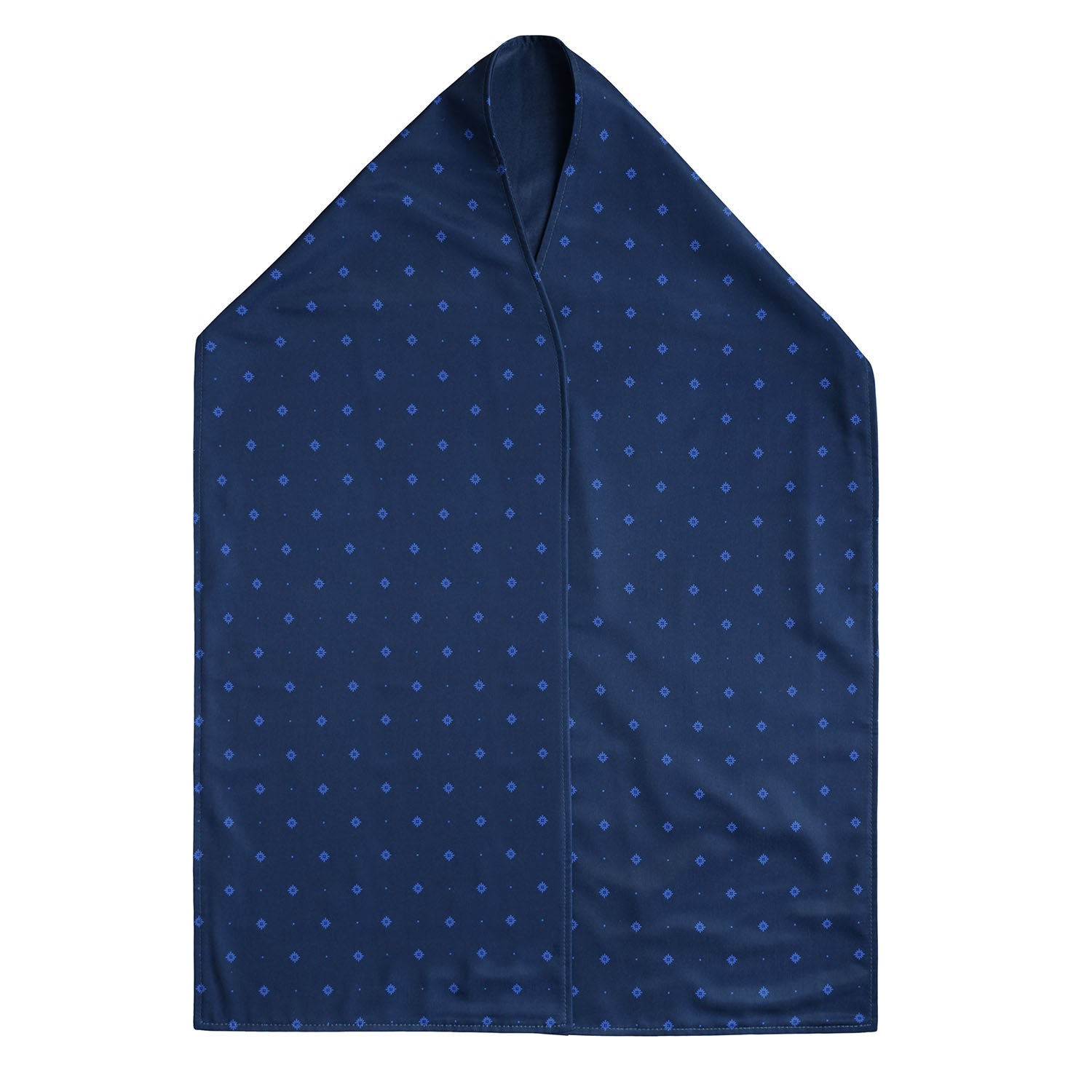 Bibetta Care stijlvolle sjaalslab – Navy Pattern closed
