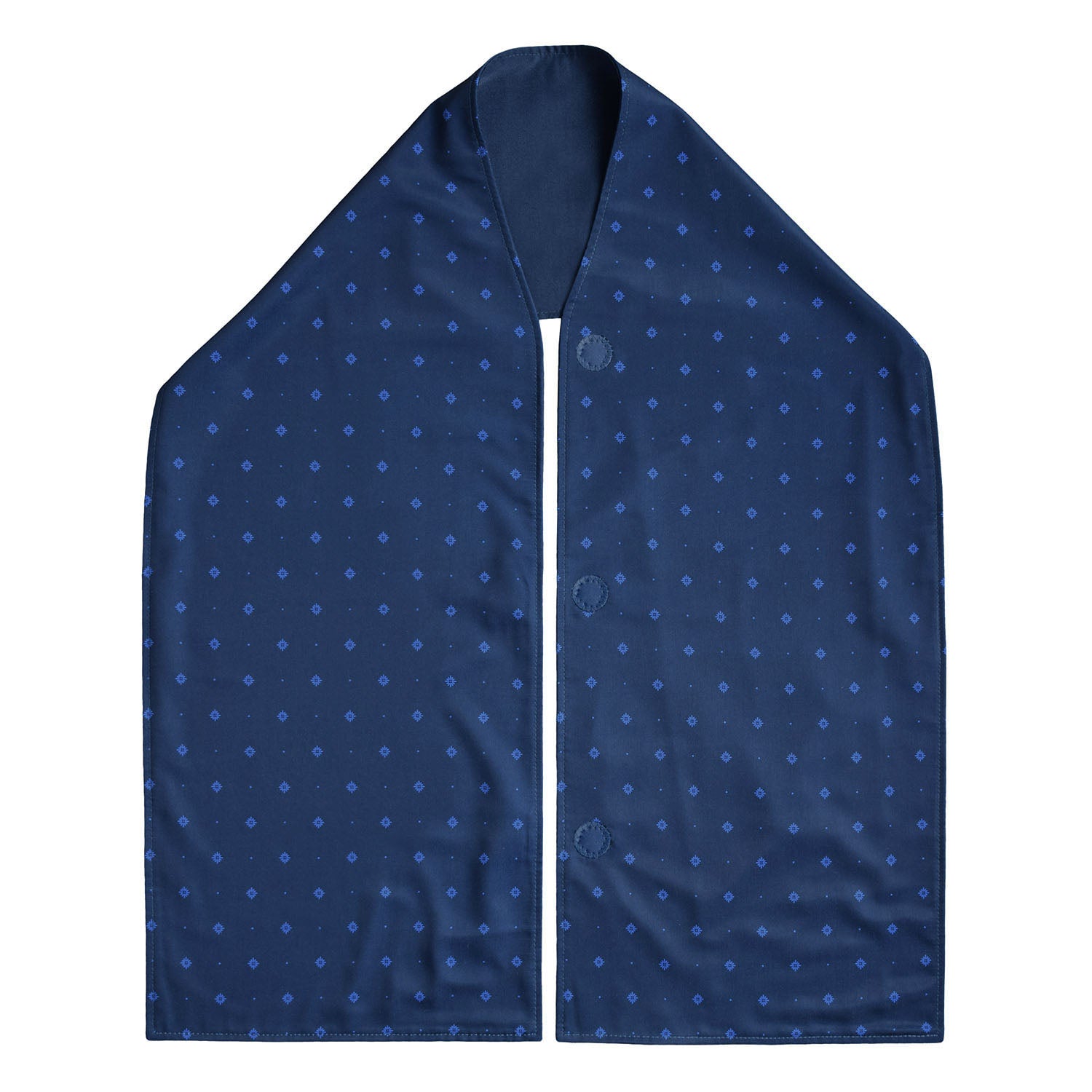 Bibetta Care stijlvolle sjaalslab – Navy Pattern front