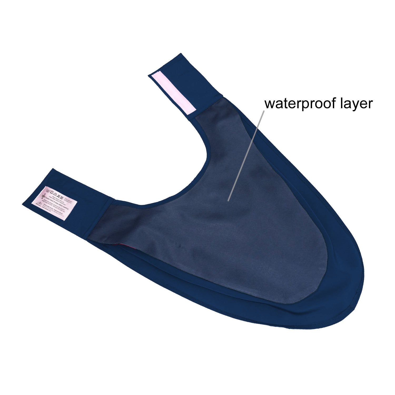 Bibetta Pashmina Sjaal Slab Care Designs Navy back
