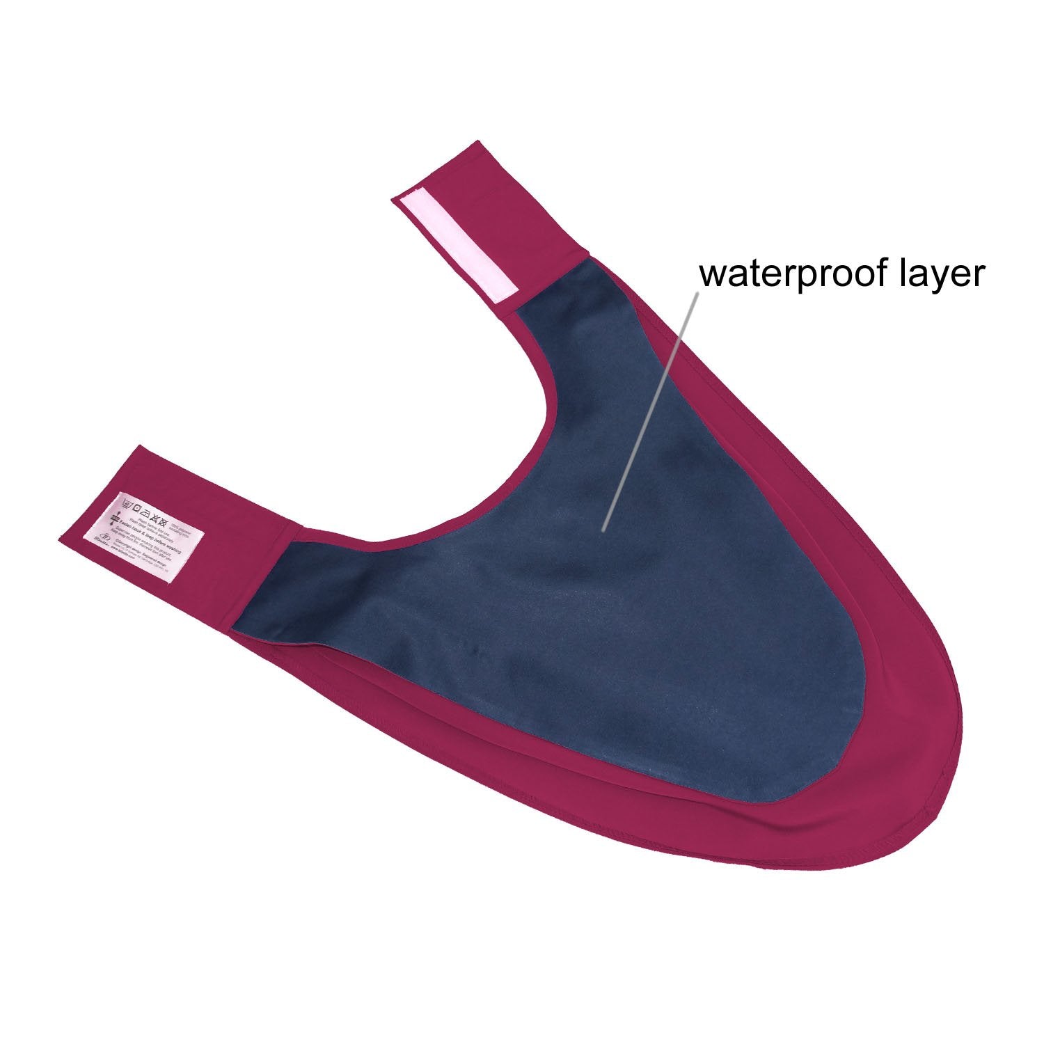 Bibetta Pashmina Sjaal Slab Care Designs Wijnrood back