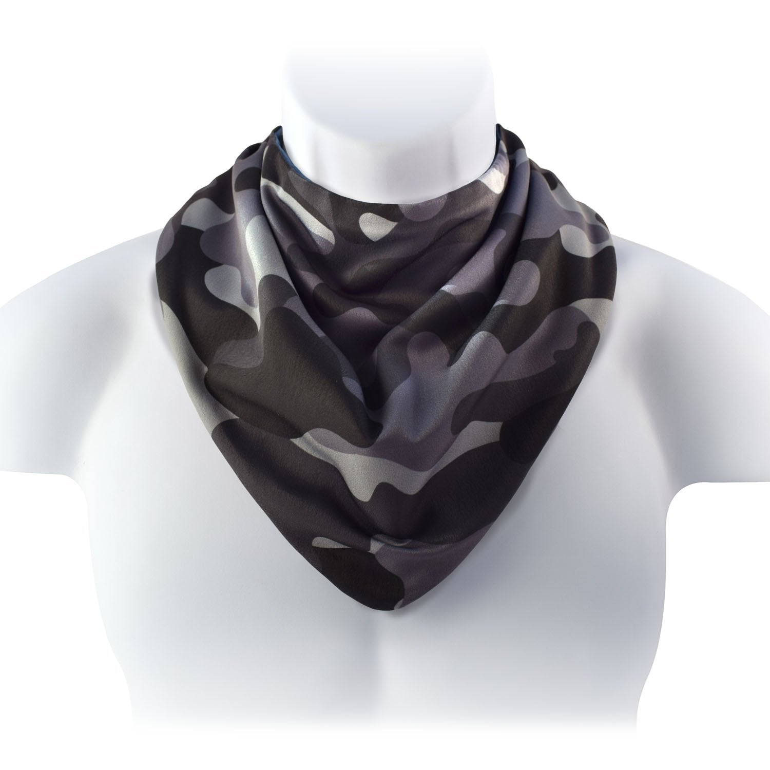 Care Designs- Junior Camo Neckerchief Bib- BLACK fittted 0922c 72dpi