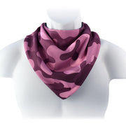 Care Designs- Junior Camo Neckerchief Bib- PINK fitted 0925F 72dpi