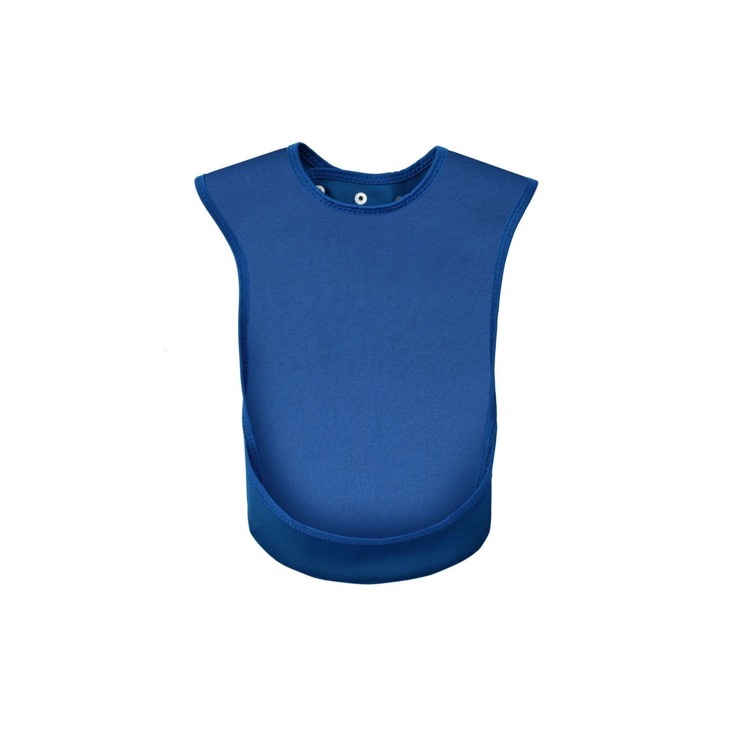 Care Designs Adult Bib Junior Plain Blue Front with Pocket VS 72dpi