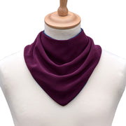 CARE DESIGNS adult Neckerchief bib front Aubergine 72dpi
