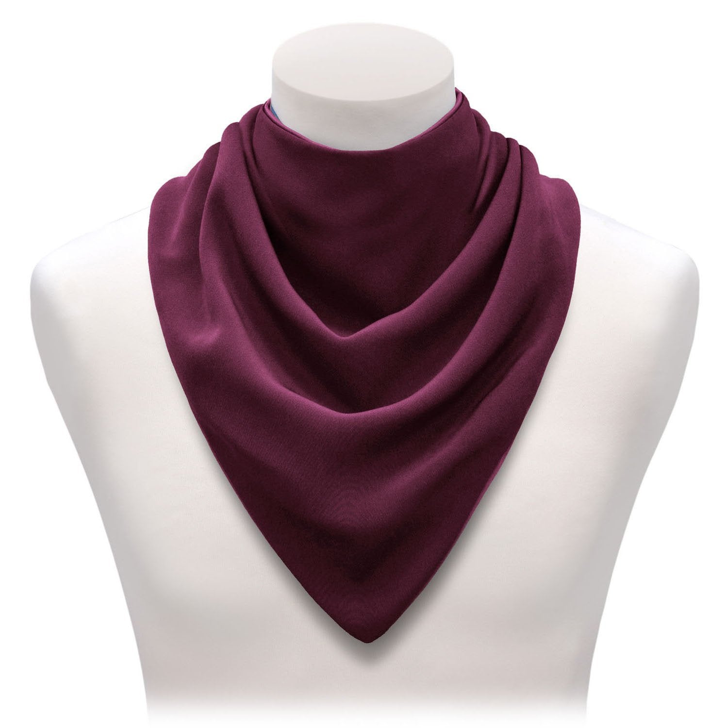 CARE DESIGNS adult neckerchief bib LONG Burgundy 72dpi