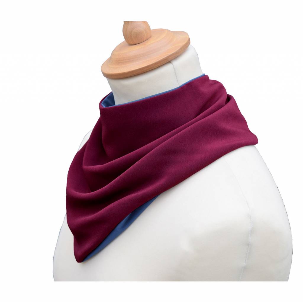 CARE DESIGNS adult Neckerchief bib side Burgundy 72dpi