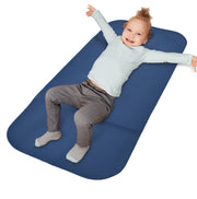 Care Designs JUNIOR Changing Mat- Girl on mat- Steel Blue 72dpi