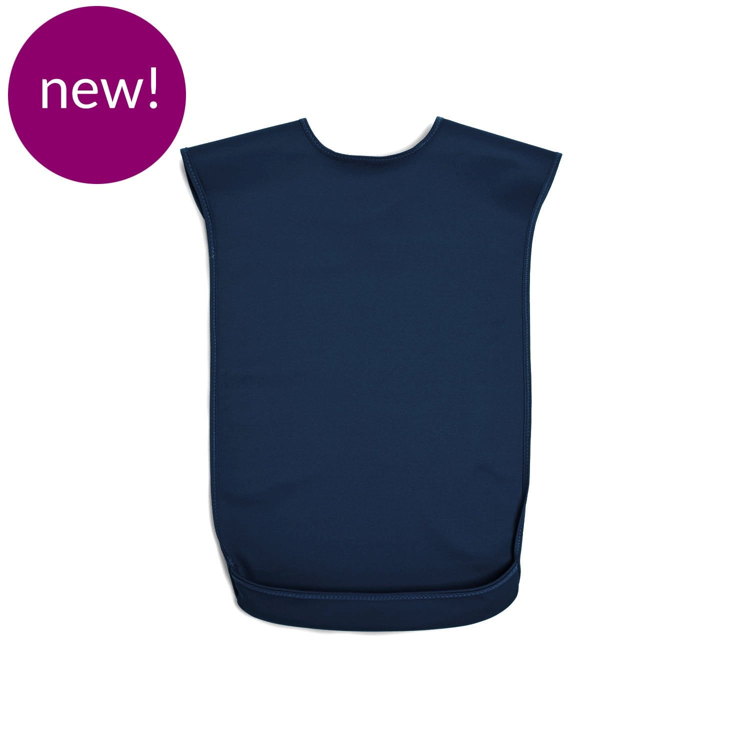 Care Designs Tabard Small Adult Bib NAVY 070-72dpi NEW